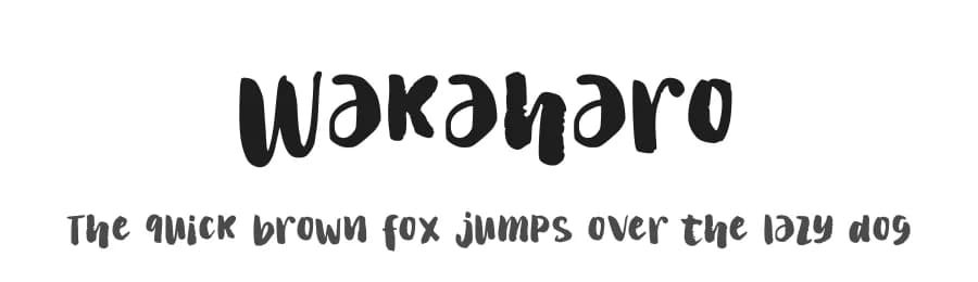 Wakaharo by Nur Solikh — Script Handwritten Font