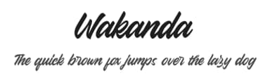 Wakanda by Alpaprana Studio — Script Handwritten Font — thumbnail 1