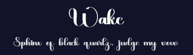 Wake by Inermedia Studio — Script Handwritten Font — thumbnail 2