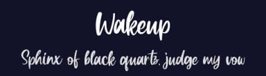 Wakeup by Holisfonts.com — Script Handwritten Font — thumbnail 2