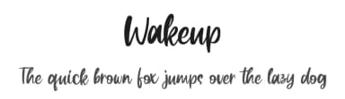 Wakeup by Holisfonts.com — Script Handwritten Font — thumbnail 1