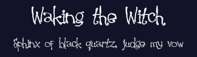 Waking the Witch by Pizzadude — Script Handwritten Font — thumbnail 2