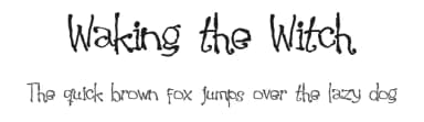 Waking the Witch by Pizzadude — Script Handwritten Font — thumbnail 1