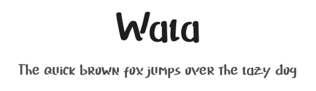 Wala by Edwin Prayogi M — Script Handwritten Font