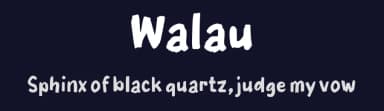 Walau by wepfont.com — Script Handwritten Font — thumbnail 2
