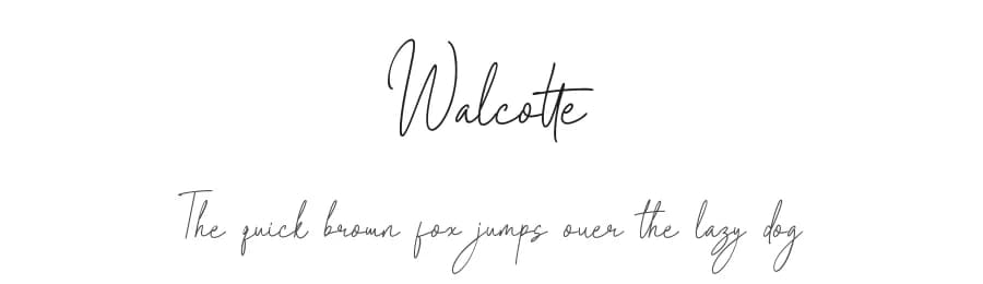 Walcotte by ToniStudio — Script Handwritten Font