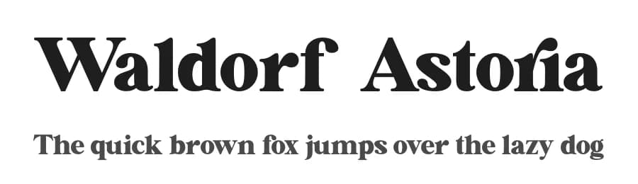 Waldorf  Astoria by Pen Culture — Serif Font