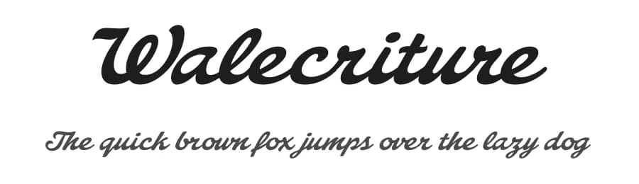 Walecriture by LyonsType — Script Handwritten Font