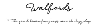 Walfords by Senzana — Script Handwritten Font — thumbnail 1