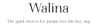 Walina by Adrián  Yanes — Serif Font — thumbnail 1