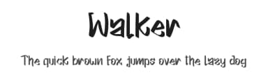 Walker by Annisa Afni — Script Handwritten Font — thumbnail 1