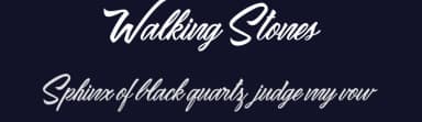 Walking Stones by Billy Argel Fonts ® — Script Handwritten Font — thumbnail 2