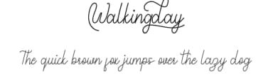 Walkingday by Edric Studio — Script Handwritten Font — thumbnail 1