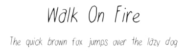 Walk On Fire by Julia Guinto — Script Handwritten Font — thumbnail 1