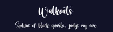Walkouts by FreshtypeINK — Script Handwritten Font — thumbnail 2