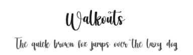 Walkouts by FreshtypeINK — Script Handwritten Font — thumbnail 1