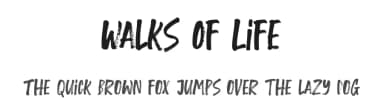 Walks Of Life by epiclinez — Script Handwritten Font — thumbnail 1