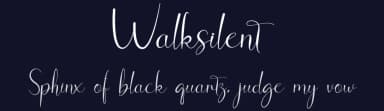 Walksilent by Fahmi Hayat — Script Handwritten Font — thumbnail 2