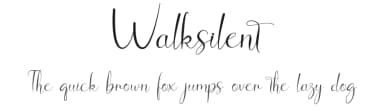 Walksilent by Fahmi Hayat — Script Handwritten Font — thumbnail 1