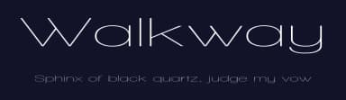 Walkway by GemFonts / Typotheticals — Sans Serif Font — thumbnail 2
