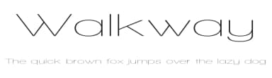 Walkway by GemFonts / Typotheticals — Sans Serif Font — thumbnail 1