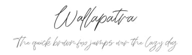 Wallapatra by Vunira Design — Script Handwritten Font — thumbnail 1
