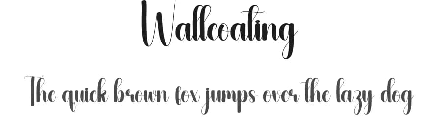 Wallcoating by Andi Moz — Script Handwritten Font
