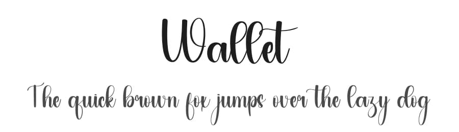 Wallet by PiPi Creative STUDIO — Script Handwritten Font