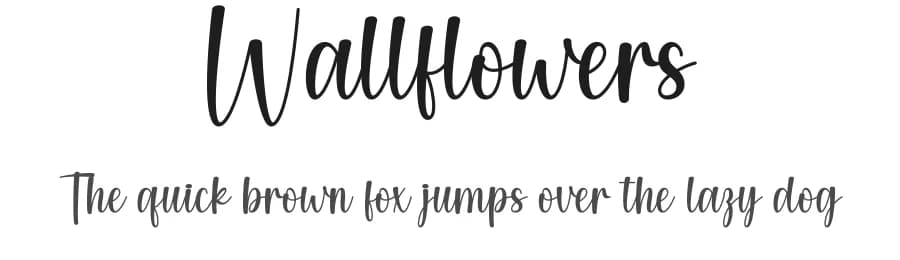 Wallflowers by Wahyu Studio — Script Handwritten Font