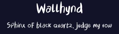 Wallhynd by yktypstd — Script Handwritten Font — thumbnail 2