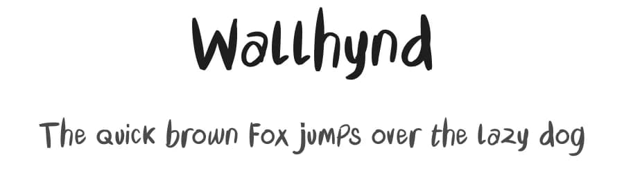 Wallhynd by yktypstd — Script Handwritten Font