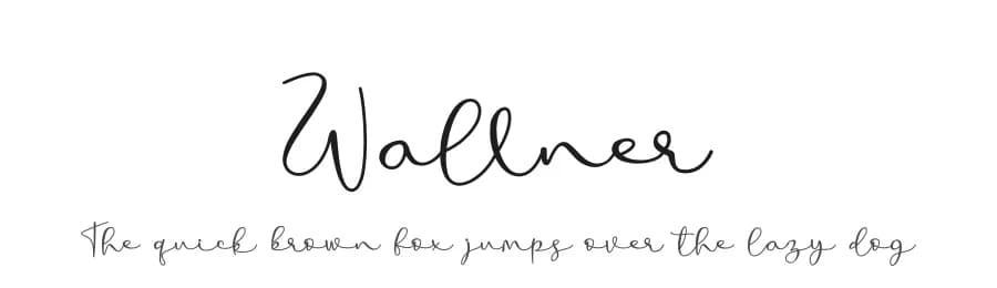 Wallner by Letterafa Studio — Script Handwritten Font