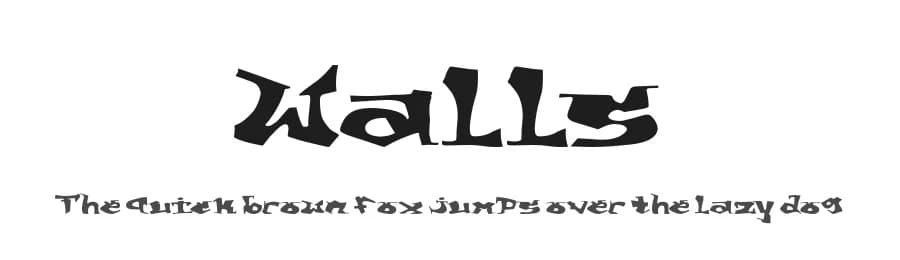 Walls by Display Studio — Script Handwritten Font