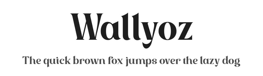 Wallyoz by twinletter — Serif Font