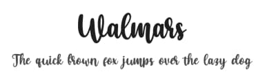 Walmars by Bearytype — Script Handwritten Font — thumbnail 1