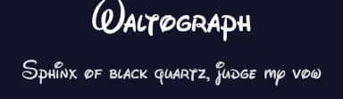 Waltograph by Justin Callaghan — Script Handwritten Font — thumbnail 2