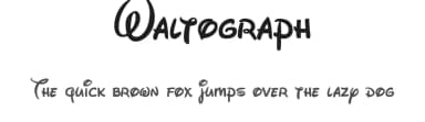 Waltograph by Justin Callaghan — Script Handwritten Font — thumbnail 1