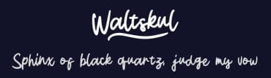 Waltskul by Typetasty — Script Handwritten Font — thumbnail 2