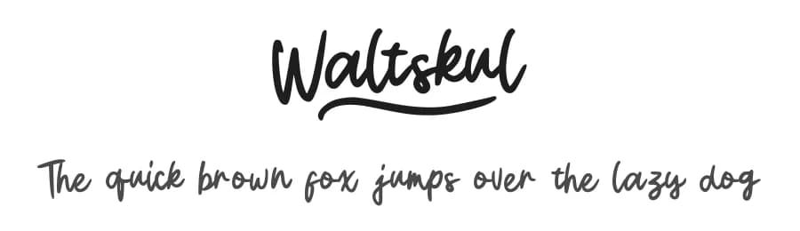 Waltskul by Typetasty — Script Handwritten Font