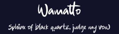 Wamatto by Kong Font — Script Handwritten Font — thumbnail 2