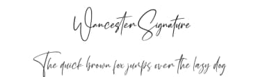 Wancester Signature by Abas Creative — Script Handwritten Font — thumbnail 1
