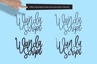 Wanda Script Font by DesignSomething — Script Handwritten Font — thumbnail 6