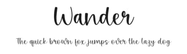 Wander by Graphix Line Studio — Script Handwritten Font — thumbnail 1