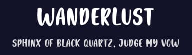 Wanderlust by Graphix Line Studio — Script Handwritten Font — thumbnail 2
