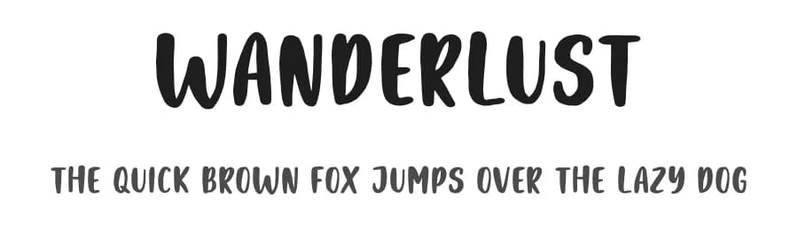 Wanderlust by Graphix Line Studio — Script Handwritten Font