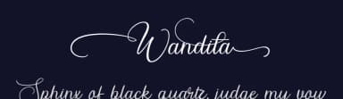 Wandita by Joko Setiono — Script Handwritten Font — thumbnail 2