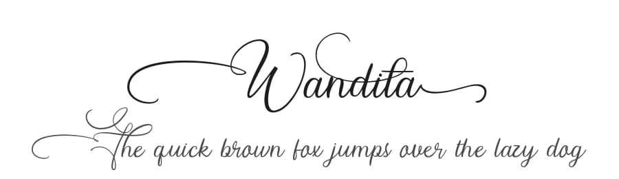 Wandita by Joko Setiono — Script Handwritten Font