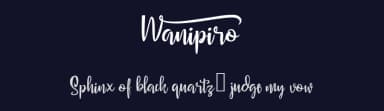 Wanipiro by selawetype — Script Handwritten Font — thumbnail 2