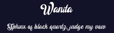 Wanita by Zulfikar Ali — Script Handwritten Font — thumbnail 2