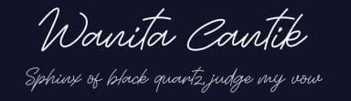 Wanita Cantik by Ryan Rivaldo Vierra — Script Handwritten Font — thumbnail 2
